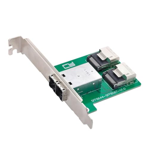 chenyang Mini SAS 2 SFF-8644 zu 2 SFF-8087 HD Data Server Converter Adapter mit Klammer von chenyang