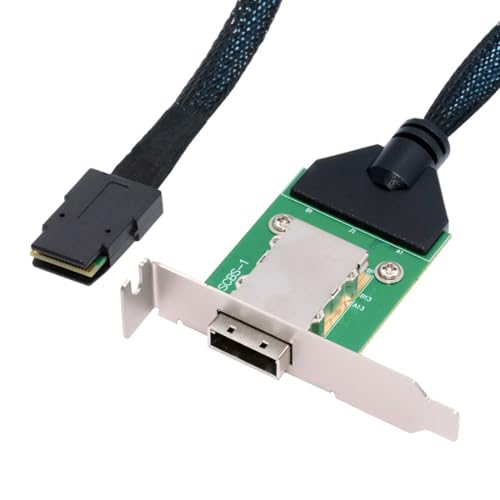 chenyang Mini SAS SFF-8087 36Pin Host zu SFF-8088 26Pin Externes Verlängerungsdatenkabel PCBA mit Low Profile Halterung von chenyang