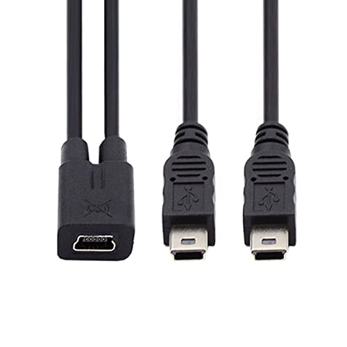 chenyang Mini USB Buchse 1 auf 2 Mini USB Stecker Splitter Verlängerung Ladekabel von chenyang