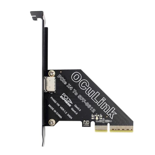 chenyang Oculink zu PCIe 4.0 X4 Adapter, SFF-8611/8612 zu PCI Express Erweiterungskartenadapter mit 8 cm/12 cm Steckplatzhalterung chenyang Oculink zu PCIe 4.0 X4 Adapter, SFF-8611/8612 zu PCI Express Erweiterungskartenadapter mit 8 cm/12 cm Steckplatzhalterung von chenyang