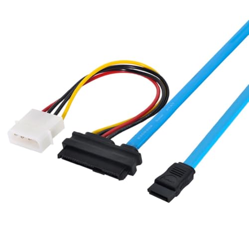 chenyang SAS zu SATA Kabel, SFF-8482 29-poliges zu SATA 7-poliges Festplatten Server Datenkabel mit 4-poligem Stromkabel 2,3 FT/0,7 M chenyang SAS zu SATA Kabel, SFF-8482 29-poliges zu SATA 7-poliges Festplatten Server Datenkabel mit 4-poligem Stromkabel 2,3 FT/0,7 M von chenyang