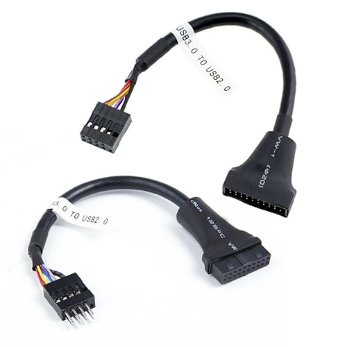 chenyang USB 2.0 9Pin auf USB 3.0 20Pin Gehäuse Header Kabel umkehrbar für Motherboard 2Pcs/Set chenyang USB 2.0 9Pin auf USB 3.0 20Pin Gehäuse Header Kabel umkehrbar für Motherboard 2Pcs/Set von chenyang