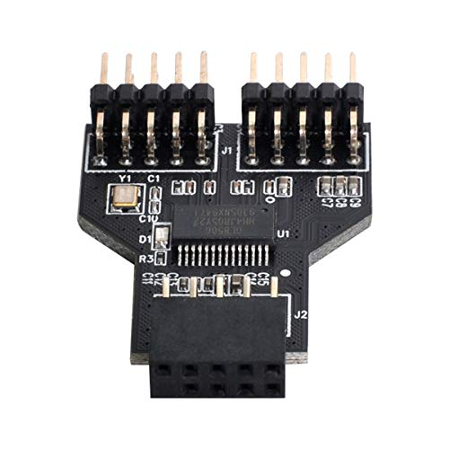 chenyang USB 2.0 Frontpanel Header 9/10 Pin 1 zu 2 HUB 9/10 Pin Mainboard Header Verlängerungsanschlussadapter chenyang USB 2.0 Frontpanel Header 9/10 Pin 1 zu 2 HUB 9/10 Pin Mainboard Header Verlängerungsanschlussadapter von chenyang