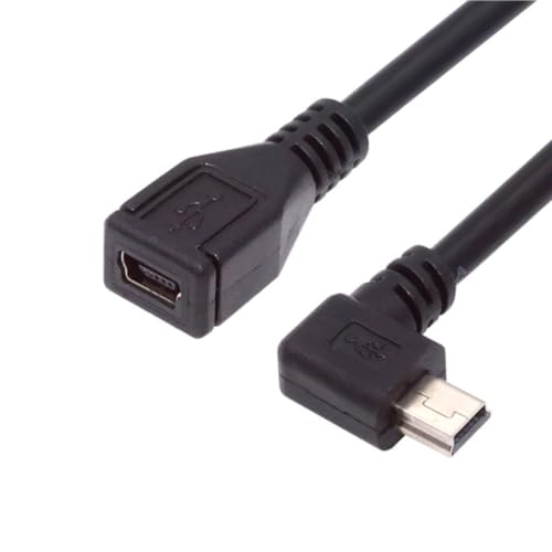 chenyang USB 2.0 Mini USB 5Pin Stecker auf Buchse 90 Grad rechtwinkliger Datenverlängerungskabel Adapter von chenyang