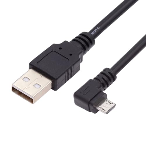 chenyang USB auf Micro USB Kabel, USB 2.0 Stecker auf Micro USB 5 poliger Stecker 90 Grad nach links abgewinkeltes Lade Datenübertragungs Verlängerungskabel 1.0M chenyang USB auf Micro USB Kabel, USB 2.0 Stecker auf Micro USB 5 poliger Stecker 90 Grad nach links abgewinkeltes Lade Datenübertragungs Verlängerungskabel 1.0M von chenyang