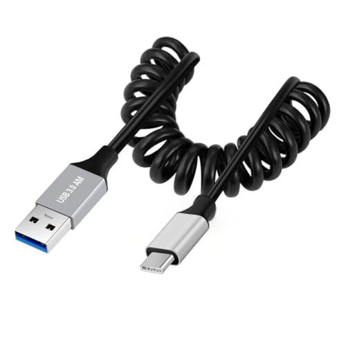 chenyang USB 3.0 Spiralkabel, USB 3.0 Stecker auf USB C Stecker Hochgeschwindigkeits Datenübertragungs Ladekabel 3,28 Fuß, für Telefon/Laptop/USB-Flash-Laufwerk chenyang USB 3.0 Spiralkabel, USB 3.0 Stecker auf USB C Stecker Hochgeschwindigkeits Datenübertragungs Ladekabel 3,28 Fuß, für Telefon/Laptop/USB-Flash-Laufwerk von chenyang