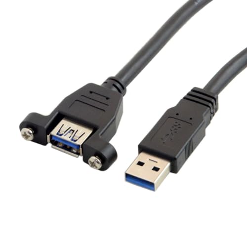 chenyang USB 3.0 Stecker zu Buchse Verlängerungskabel mit Panel Montageschrauben 0.5M chenyang USB 3.0 Stecker zu Buchse Verlängerungskabel mit Panel Montageschrauben 0.5M von chenyang