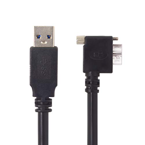 chenyang USB 3.0 auf USB 3.0 Micro-B Datenkabel mit Schraubbefestigung für Industriekamera 90 Degree Left Angled 5.0M chenyang USB 3.0 auf USB 3.0 Micro-B Datenkabel mit Schraubbefestigung für Industriekamera 90 Degree Left Angled 5.0M von chenyang