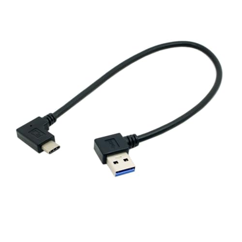 chenyang USB 3.0 auf USB C 90 Grad links abgewinkeltes Datenverlängerungskabel für Tablet Handy Festplatte von chenyang