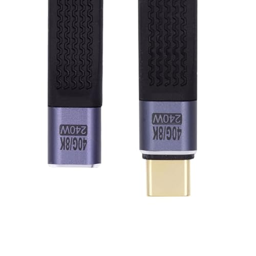 chenyang USB C Kurzkabel USB4 Stecker auf Buchse schlankes flaches Verlängerungskabel 13cm 40Gbit/s mit 240W Leistung und 8K@60Hz Video chenyang USB C Kurzkabel USB4 Stecker auf Buchse schlankes flaches Verlängerungskabel 13cm 40Gbit/s mit 240W Leistung und 8K@60Hz Video von chenyang