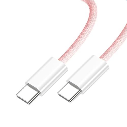 chenyang USB C Nylon geflochtenes Kabel, USB C Stecker zu Stecker 480 Mbit/s Datenübertragung PD 27W/65W schnelles Ladekabel Rosa 0.2M chenyang USB C Nylon geflochtenes Kabel, USB C Stecker zu Stecker 480 Mbit/s Datenübertragung PD 27W/65W schnelles Ladekabel Rosa 0.2M von chenyang