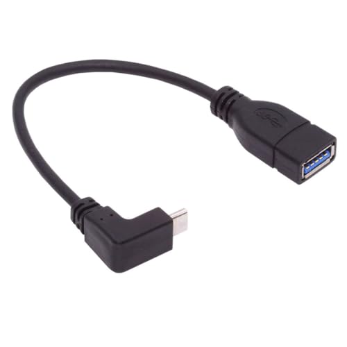 chenyang USB C OTG Kabel USB C auf USB 3.0 OTG 90 Grad nach Oben abgewinkeltes Verlängerungsdatenkabel 0.2M von chenyang
