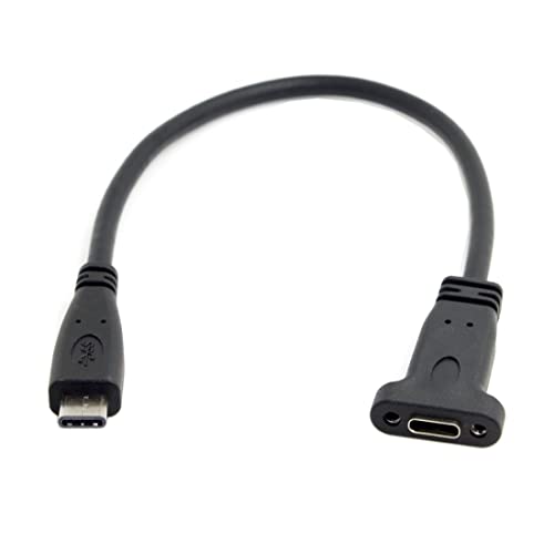 chenyang USB C Stecker auf Buchse Verlängerungsdatenkabel mit Schraubenloch für Plattenmontage 0,2m chenyang USB C Stecker auf Buchse Verlängerungsdatenkabel mit Schraubenloch für Plattenmontage 0,2m von chenyang