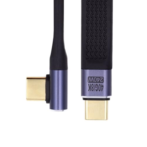 chenyang USB C USB4 40Gbps 240W 100W 8K Flat Slim FPC Data Cable Low Profile Angled for Laptop Phone 13cm chenyang USB C USB4 40Gbps 240W 100W 8K Flat Slim FPC Data Cable Low Profile Angled for Laptop Phone 13cm von chenyang