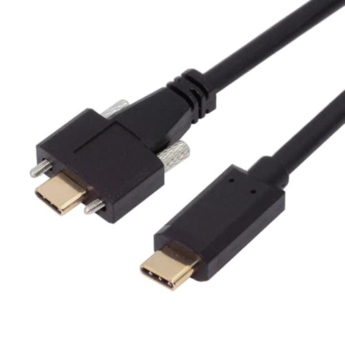 chenyang USB C auf C Kabel, USB C Stecker auf Stecker Schnelllade Datenübertragungs Verlängerungskabel mit Doppelschrauben von chenyang