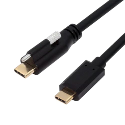 chenyang USB C auf C Kabel, USB C Stecker auf Stecker Schnelllade Datenübertragungs Verlängerungskabel mit Schrauben chenyang USB C auf C Kabel, USB C Stecker auf Stecker Schnelllade Datenübertragungs Verlängerungskabel mit Schrauben von chenyang