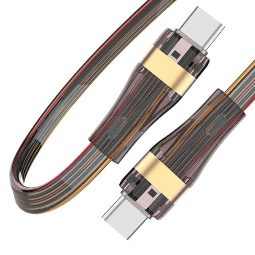 chenyang USB C auf C Flachkabel, USB 2.0 Typ C Stecker auf Stecker 480Mbps Datenübertragung PD 65W Schnellladekabel 3.28FT/1.0M chenyang USB C auf C Flachkabel, USB 2.0 Typ C Stecker auf Stecker 480Mbps Datenübertragung PD 65W Schnellladekabel 3.28FT/1.0M von chenyang