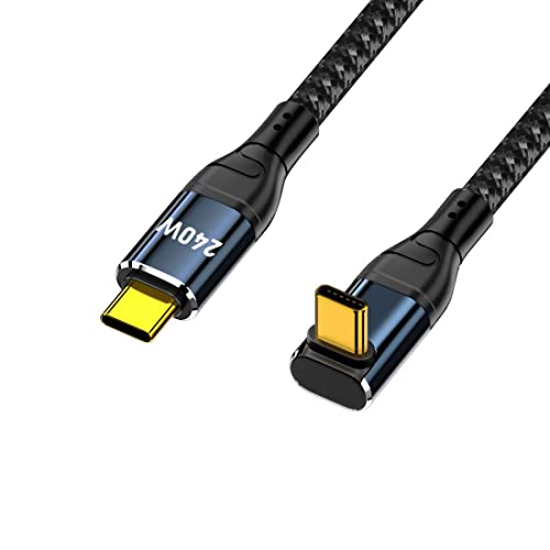 chenyang USB C auf USB C 240W Kabel 480Mbps 48V 5A 90 Grad UP abgewinkelt kompatibel mit USB2.0 100W Aufladung 0.5M von chenyang