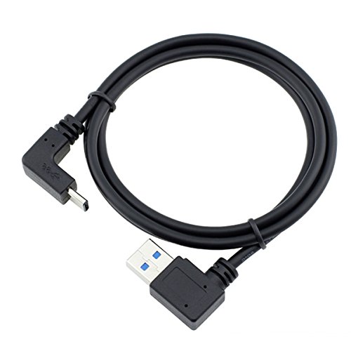 chenyang USB C auf USB 3.0 90 Grad links abgewinkeltes Datenverlängerungskabel für Tablet Handy Festplatte von chenyang
