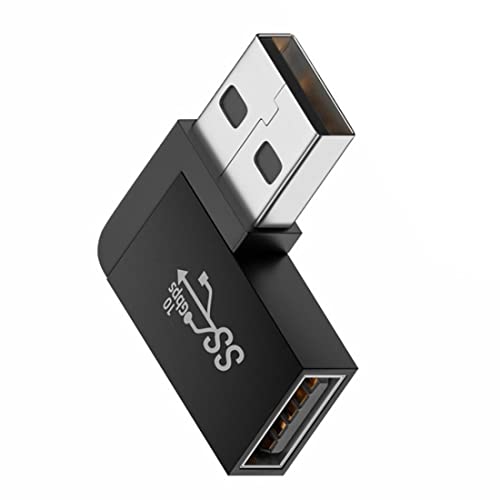 chenyang USB3.0 Adapter,USB3.0 Typ A Stecker auf Buchse Verlängerung Power Daten Video Adapter 90 Grad Links gewinkelt 10Gbps von chenyang