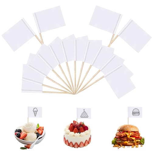 chenyu 300 Stück Weiße Zahnstocher Fähnchen Schreiben Und Malen DIY Cocktail-Zahnstocher Buffet Schilder Party Käse Burger Wiederverwendbar Fähnchen Zum Beschriften chenyu 300 Stück Weiße Zahnstocher Fähnchen Schreiben Und Malen DIY Cocktail-Zahnstocher Buffet Schilder Party Käse Burger Wiederverwendbar Fähnchen Zum Beschriften von chenyu