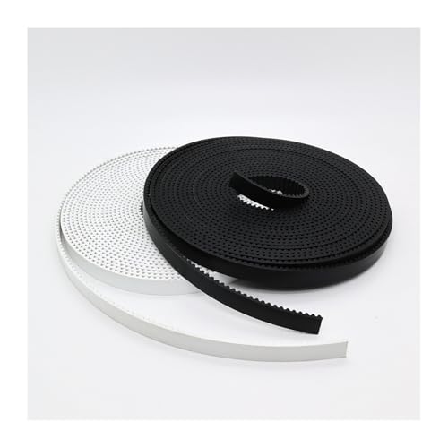 HTD 3M Offener Synchronriemen PU 3M Zahnriemenbreite 6/10/15 mm ~ 40 mm Polyurethan Stahl PU Weiß Schwarz HTD3M Offener Riemen Schnittlänge(10M,BLACK_6MM) von cheofaly