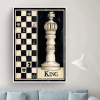 Schach Leinwand Wall Art König King Vintage Schach Leinwand Wall Art König King Vintage von chessvillage