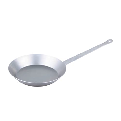 c|h|g chg Profi-Eisenpfanne mit Stielgriff, Ø = 24 cm, extra schwere Qualität 2,0 mm, umweltfreundlich, nachhaltig produziert, Made in Germany, SET 368-56, Silber von c|h|g