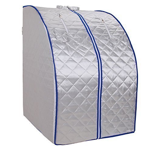 CHI-Enterprise - Portable Infrarotsauna XL Deluxe inklusive Klapphocker | Faltbare, zusammenlegbare Infrarot-Sauna für Zuhause | 103x80x84 | 1000 Watt von chi-enterprise