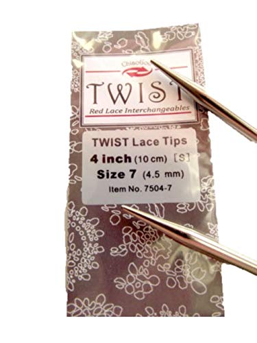 10,2 cm (10 cm) Nadel Tipps für chiaogoo Twist bar Set Size-US-7-(4.5mm) von chiaogoo