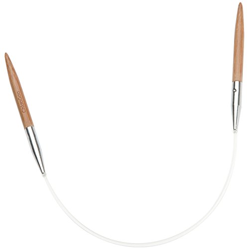 CHIAOGOO Circular Knitting Needle, Bambus, Brown, 3/3.25mm von chiaogoo