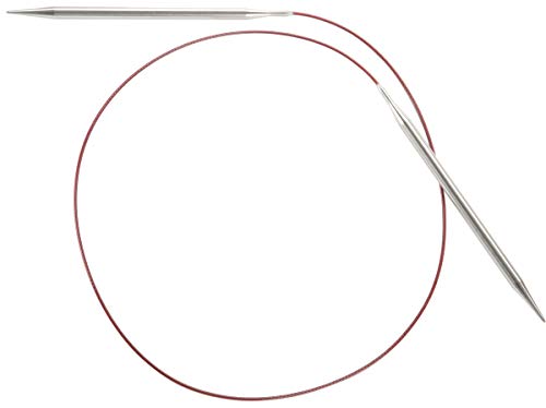 ChiaoGoo CG7032-19 Circular Knitting Needle, Silver, Red, One Size von chiaogoo