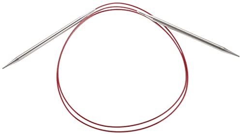 ChiaoGoo Circular Knitting Needle, Silver, Red, One Size von chiaogoo