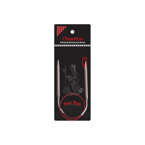 ChiaoGoo Knit RED circular needle 40cm 6.00mm - 1pc von chiaogoo