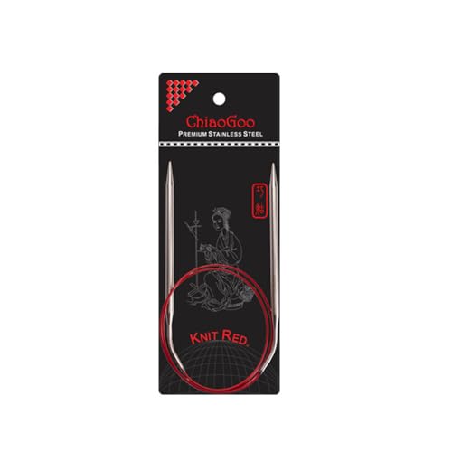 ChiaoGoo Knit RED Rundstricknadel 80cm 4,00mm - 1Stk von chiaogoo