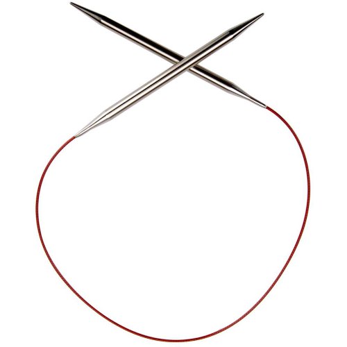 ChiaoGoo Red Lace Circular 24-inch (61cm) Stainless Steel Knitting Needle; Size US 8 (5mm) 7024-8 by ChiaoGoo von chiaogoo