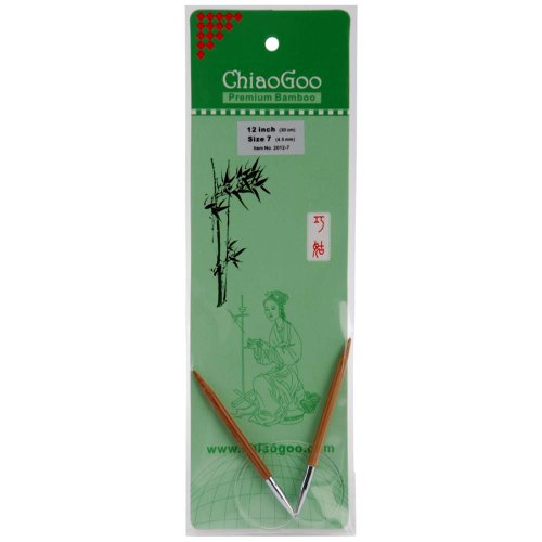 ChiaoGoo Rundstricknadel, 30 cm, Bambus, dunkle Patina, Größe US 9 (5,5 mm) 2012–9 von chiaogoo