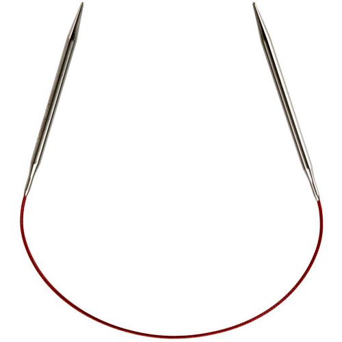 ChiaoGoo Rundstricknadel-, Edelstahl, Kabel rot, 41 cm Size-US-10-(6mm) von chiaogoo