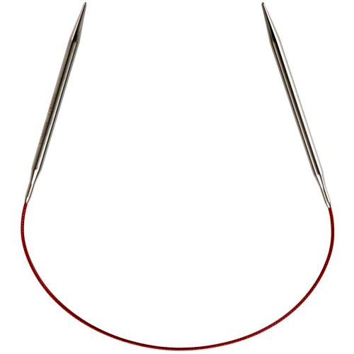 ChiaoGoo Rundstricknadeln, Edelstahl, rotes Kabel, 41 cm von chiaogoo