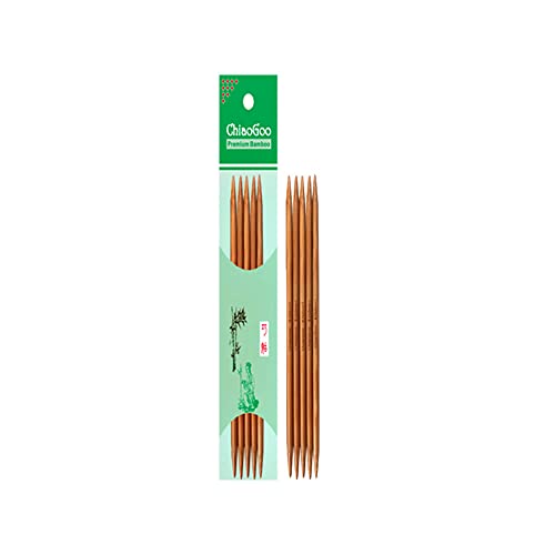 Nadelspiel Bamboo Patina 5 mm 20 cm 5 St von chiaogoo