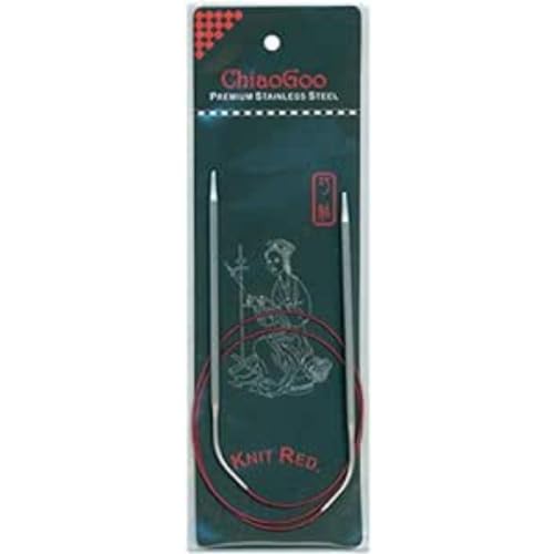 ChiaoGoo Knit RED circular needle 80cm 2.50mm - 1pc von chiaogoo