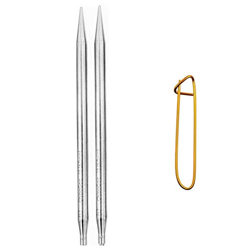 chiaogoo 12,7 cm (13 cm) Nadel Tipps für Twist bar Set Bundle mit 1 artsiga Crafts Stitch Halterung Size-US-3-(3.25mm) von chiaogoo