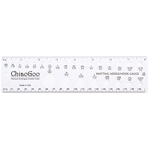 chiaogoo CG1091-8 Needle Gauge, White, One Size von chiaogoo