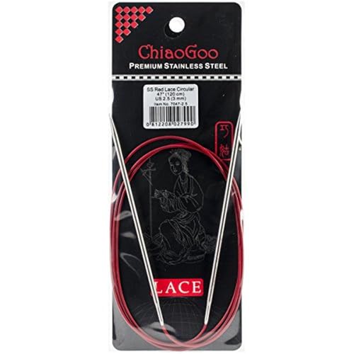 chiaogoo Metall rot Spitze Edelstahl Rundstricknadeln von chiaogoo