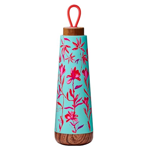bioloco loop - Nachhaltige Thermosflasche (Red Flowers) von chic.mic