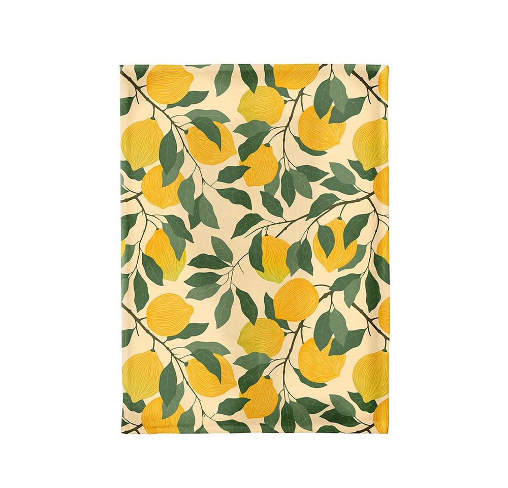 chic.mic Geschirrtuch Vitamin C Zitrone, (1-tlg), 100% Bio Baumwolle, 50x70cm von chic.mic