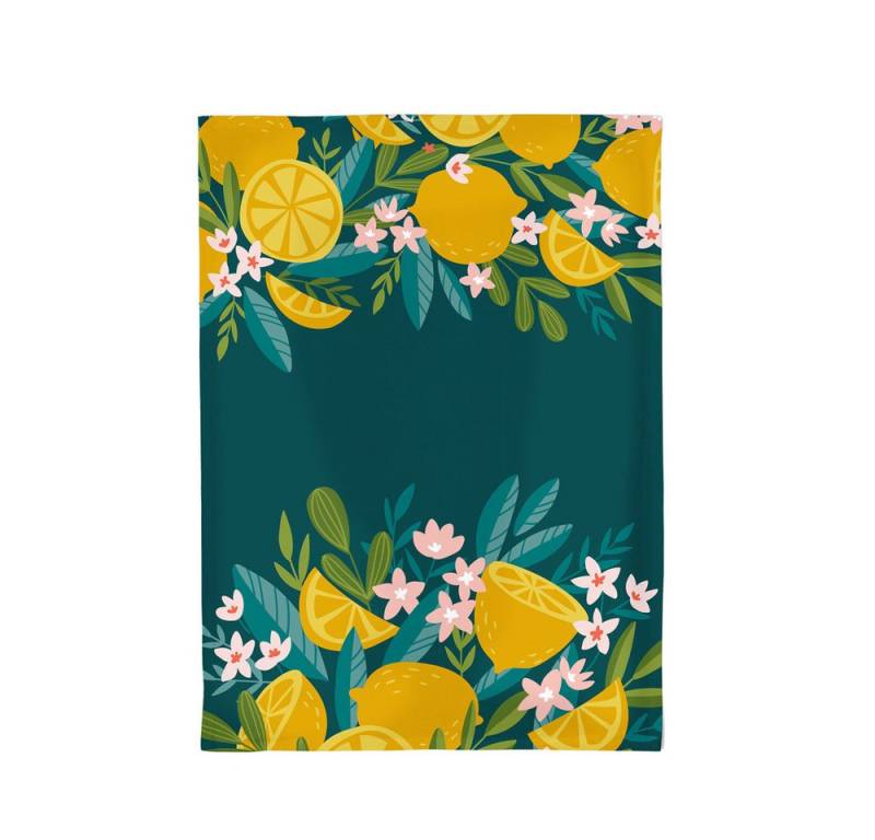 chic.mic Geschirrtuch Zitronen, (1-tlg), 100% Bio Baumwolle, 50x70cm von chic.mic