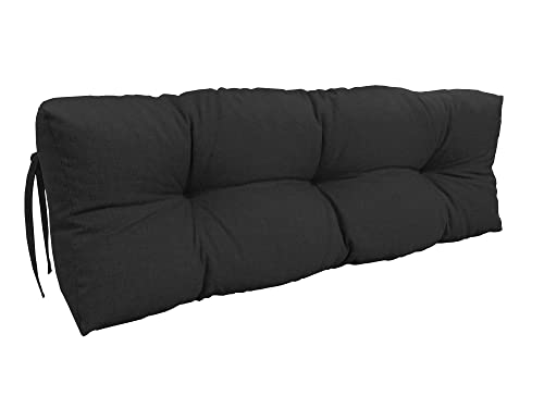 chilly pilley Palettenauflage Schaumflocken palettenkissen Palettenpolster Palettenmöbel Palettensofa Rückenlehne Sitzkissen Seitenkissen Set (Rückenkissen 120 x 60 Schwarz) von chilly pilley