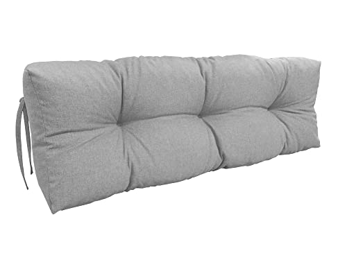 chilly pilley Palettenauflage Schaumflocken palettenkissen Palettenpolster Palettenmöbel Palettensofa Rückenlehne Sitzkissen Seitenkissen Set (Rückenkissen 120 x 60 Silber) von chilly pilley