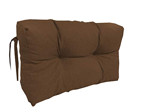 chilly pilley® Palettenauflage UV Wasserabweisend Leinenoptik Schaumflocken Palettenkissen auf Palettensofa Palettenpolster auf Palettenmöbel Rückenlehne Sitzkissen (Seitenkissen 60 x 40 Braun) von chilly pilley